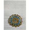 Image 3 : Antique Victorian Brooch Forget Me Not Enamel Flowers c.1900