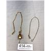 Image 1 : Two Antique Watch Chain Silver + Gold