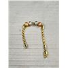 Image 2 : Tri-Colour Gold Bracelet Signed Birks Gold Pin