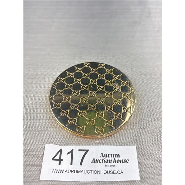 Genuine Gucci Gold Plated Mirror Compact Quality