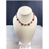 Image 1 : Genuine Antique Art Deco 1920's Ruby Glass Necklace Signed Czechoslovakia Nice!