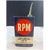 Image 2 : Vintage RPM Lubricant Tin + Atlas Brake Fluid Tin