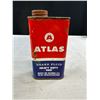 Image 5 : Vintage RPM Lubricant Tin + Atlas Brake Fluid Tin