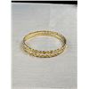 Image 3 : 2 Beautiful 18k Gold Plated Matching Bangles 2 3/8" Diameter Unmarked
