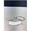 Image 1 : 2 Silver Bangles One Hinged