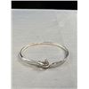 Image 4 : 2 Silver Bangles One Hinged