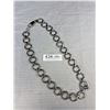 Image 3 : Heavy + Extreme Length Silver Tone Link Necklace, 30" Length