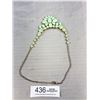 Image 4 : Vintage Gold Plated w/ Blue Stones Choker Necklace