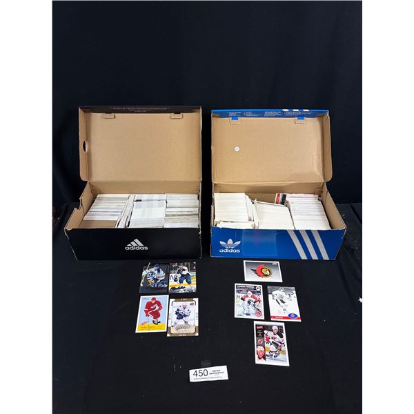 2 Shoeboxes Filled w/ NHL Trading Cards