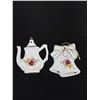 Image 2 : 2 Vintage Royal Albert Old Country Rose Porcelain Christmas Tree Decorations +  Decorative Bell