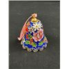Image 4 : 2 Vintage Royal Albert Old Country Rose Porcelain Christmas Tree Decorations +  Decorative Bell