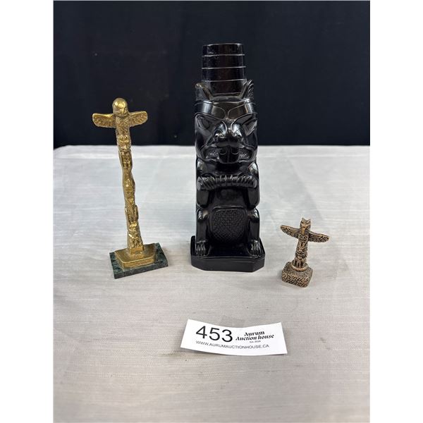 Collectible Native Lot of Small Totem Poles