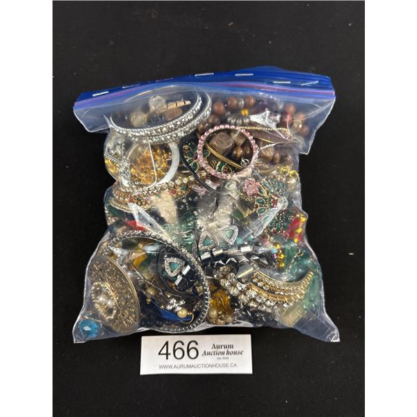 Large Bag of Misc Jewelry + Parts