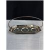 Image 4 : Vintage Silver Condiment Caddy Set Salt/Pepper/Mustard E.P.N.S Made in England