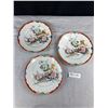Image 1 : 3 Vintage Japanese Hand Painted Plates