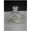 Image 3 : Crystal Decanter w/ Stopper + Pair of Crystal Napkin Rings