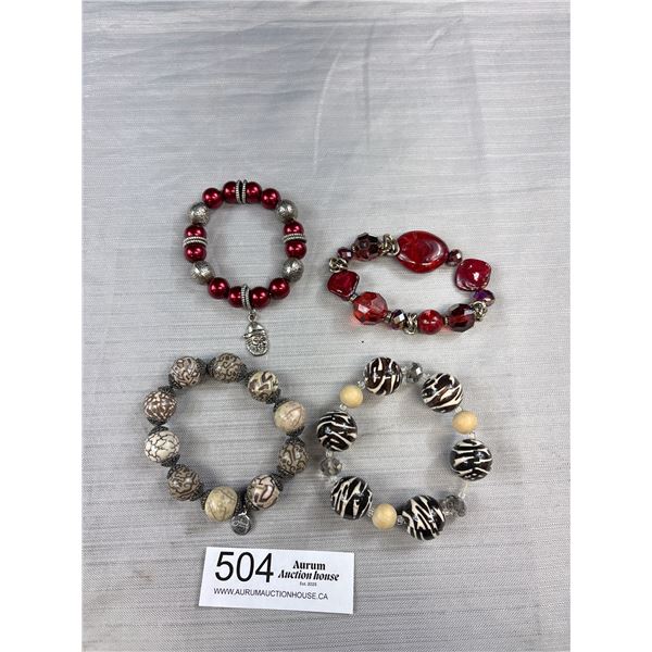 Large Various Beads Bracelets