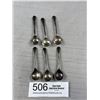 Image 1 : 6 Vintage Silver Salt Spoons Marked E.P.N.S Made in England