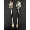 Image 3 : Vintage Silver Cake Server, 2 Butter Knives + Salad Spoon + Fork Set
