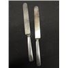 Image 4 : Vintage Silver Cake Server, 2 Butter Knives + Salad Spoon + Fork Set
