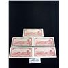Image 2 : Lot of 5 Canadian $2 Bank Notes