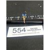 Image 1 : Very Nice 10k Gold Ladies Ring w/ Blue Stone Weighing 1.8 gr