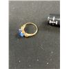 Image 4 : Very Nice 10k Gold Ladies Ring w/ Blue Stone Weighing 1.8 gr