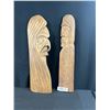 Image 1 : 2 21" Tall Handcarved Native Carvings