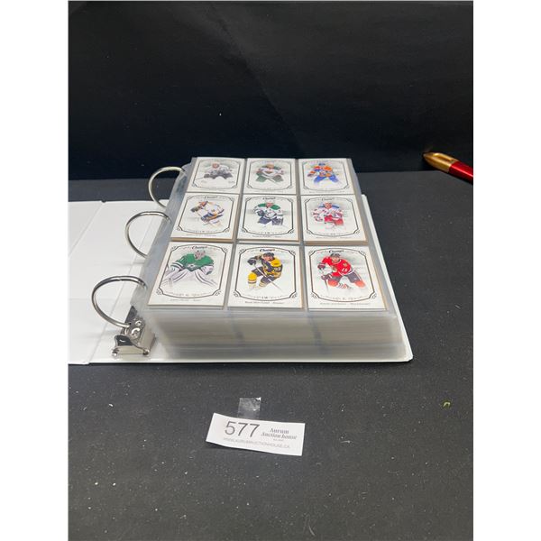 Large Binder of 2014-15 UD Champs NHL Trading Cards