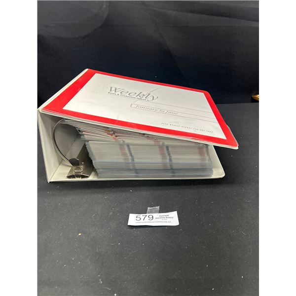 Large Binder of 2002-03 NHL Trading Cards Pacific, UD, ETC