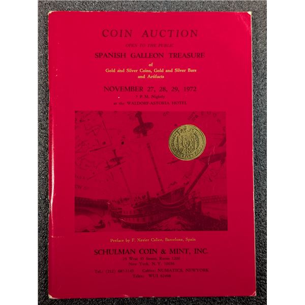 Schulman Coin & Mint, Inc. November 27-29, 1972 Sale Catalog