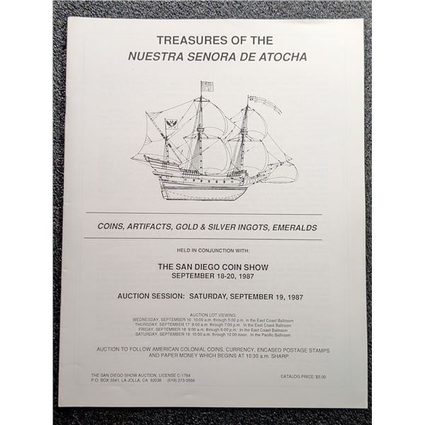 The San Diego Coin Show. September 18-20, 1987 Sale Catalog