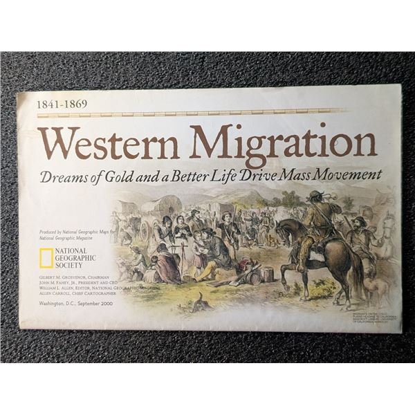Map - Western Migration - Dreams of Gold and a Better Life Drive Mass Movement (1841–1869) 