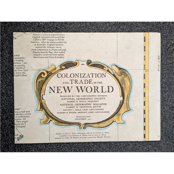 Map - Colonization and Trade in the New World