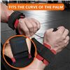 Image 6 : 2PC Weight Lifting Hooks - Gym Wrist Straps with Hand Grip Hooks for Fitness/Workouts - New