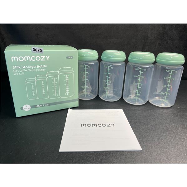 Momcozy 4-Pack Natural Baby Bottles/Milk Storage Bottles (10oz) - Brand New