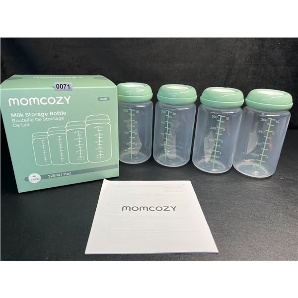 Momcozy 4-Pack Natural Baby Bottles/Milk Storage Bottles (10oz) - Brand New
