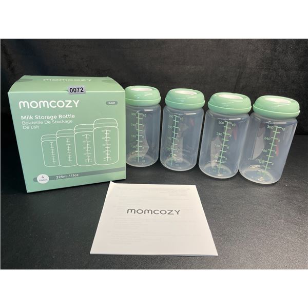 Momcozy 4-Pack Natural Baby Bottles/Milk Storage Bottles (10oz) - Brand New