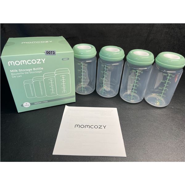 Momcozy 4-Pack Natural Baby Bottles/Milk Storage Bottles (10oz) - Brand New