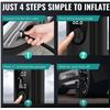 Image 13 : Portable Rechargeable Tire Inflator/Air Pump - Cordless Tire Pump/Powerbank with LED Screen - New!