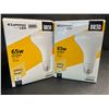 Image 1 : Lot of 2 Luminus LED BR30 Replacement Bulbs; 65W 2700K Warm White - New