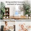 Image 5 : DREO Cool Mist Humidifier for Home (4L Capacity) Top-Fill Design; Quiet Design; Night-Light - New