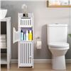Image 5 : Slim Storage Cabinet for Bathroom/Kitchen Storage Stand/Shelf - New in Box (*Assembly Req'd)