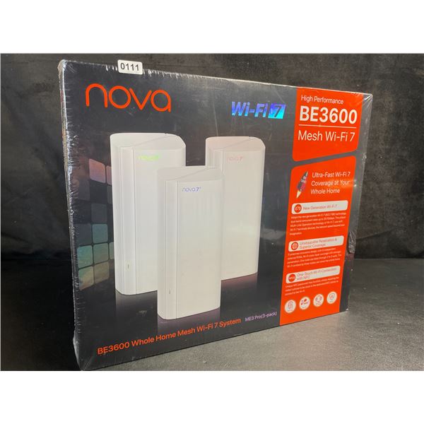 Tenda NOVA High-Performance BE3600 Whole Home Mesh Wi-Fi 7 System (3-Pack) - BRAND NEW!
