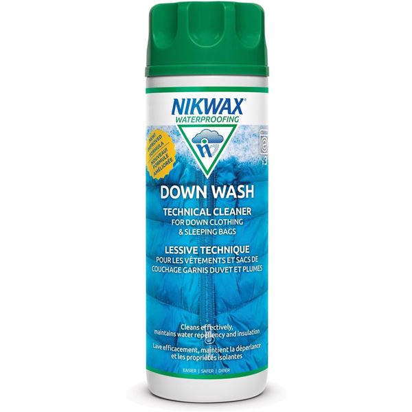 NIKWAX Down Wash Technical Cleaner for Down Clothing & Sleeping Bags (300ml) New