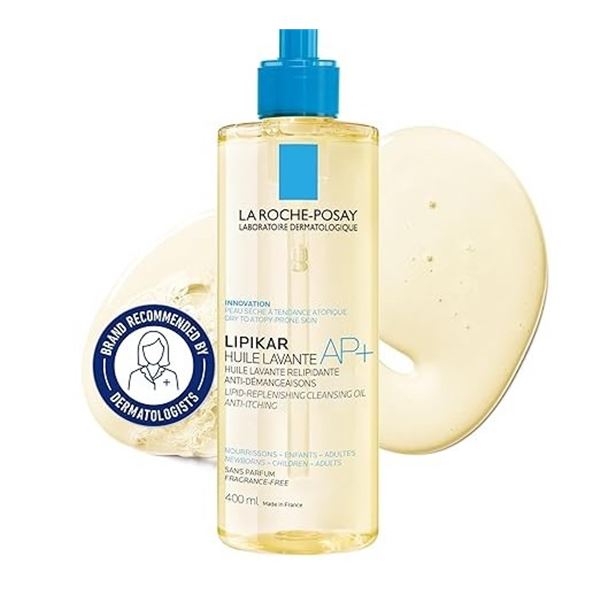 La Roche-Posay Lipikar Lipid-Replenishing Cleansing Oil/Anti-Itch Body Wash (400ml)