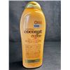 Image 1 : OGX Smoothing+ Coconut Coffee Body Scrub & Wash (577ml) Exfoliating Body Wash - New