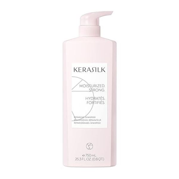 KERASILK High-Performance Repairing Shampoo (750ml) Strengthens/Moisturizes/Repairs Hair - New