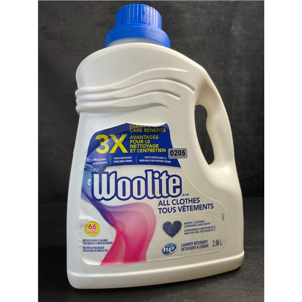 Woolite All Clothes Liquid Laundry Detergent (2.96L) 66 Loads - New