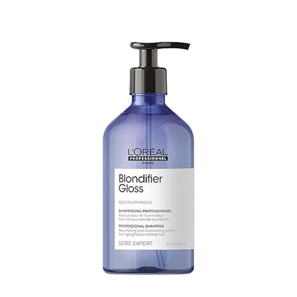 L'Oreal Paris Professionnel Blondifier Gloss Shampoo (500ml) For blonde/Highlighted Hair - New